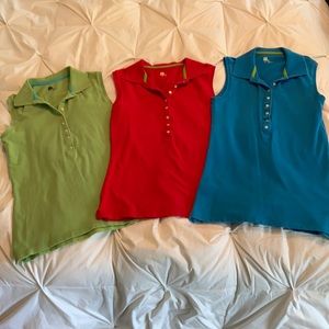 GAP Collared eight button sleeveless Henley’s